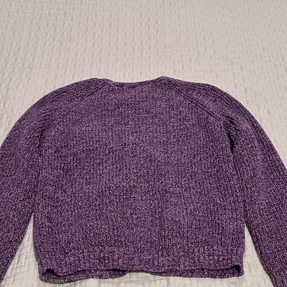 Gymboree Purple Zip Up Sweatshirt - Picture 3 of 3